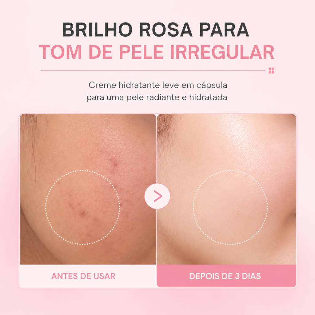 Creme em Cápsulas de Colágeno Rosa com PDRN