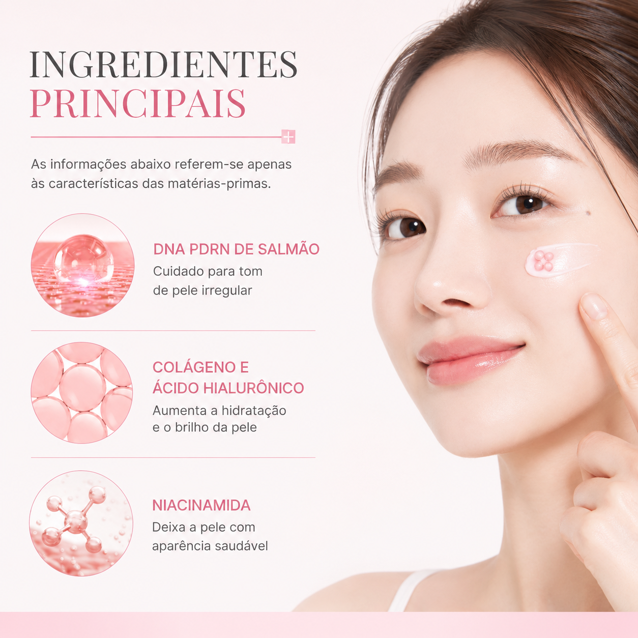 Creme em Cápsulas de Colágeno Rosa com PDRN